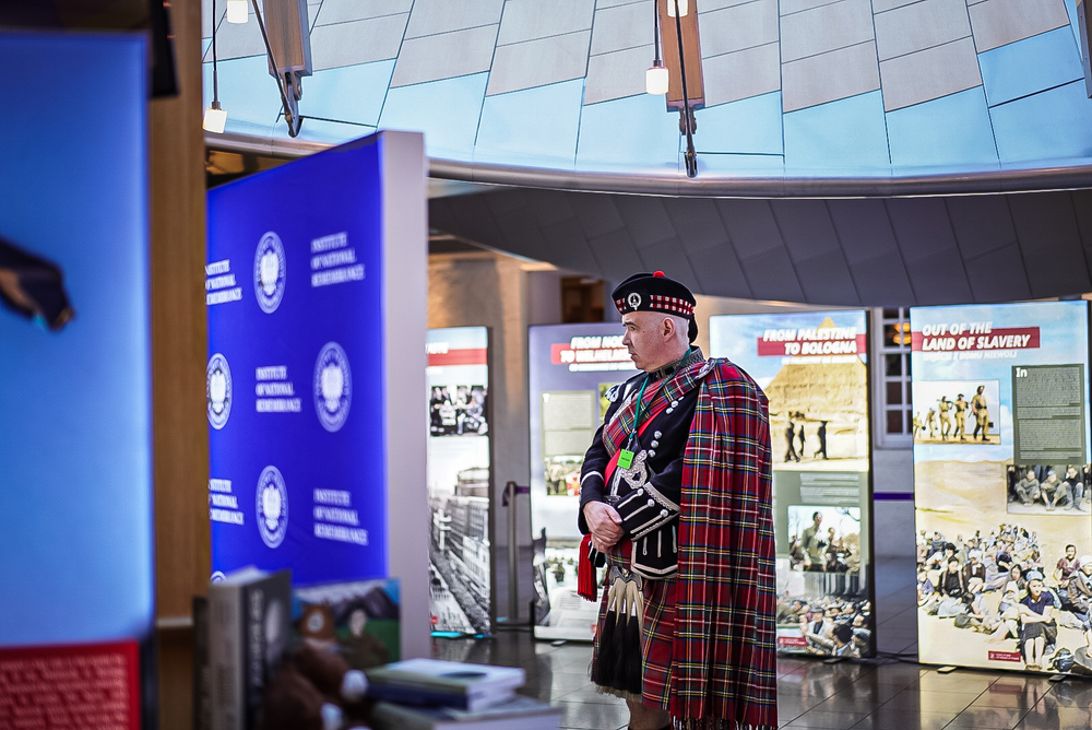 Otwarcie wystawy IPN „Szlaki Nadziei. Odyseja Wolności” w Parlamencie Szkockim, Edynburg, 13 marca 2026 r. Fot. Mateusz Niegowski (IPN)