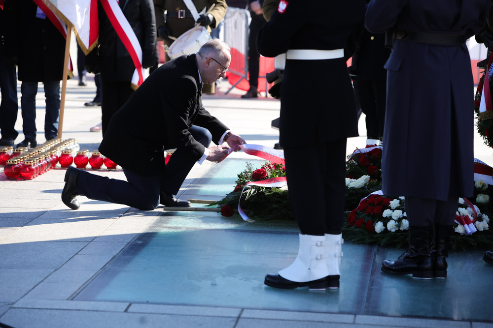 Uroczystości upamiętniające ofiary katastrofy smoleńskiej – Warszawa, 10 kwietnia 2026. Fot. Dariusz Skrzyniarz (IPN)