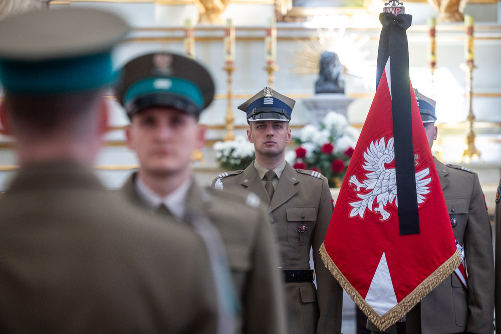 Uroczysta ceremonia pogrzebowa doczesnych szczątków Ofiary Zbrodni Katyńskiej – Warszawa, 13 kwietnia 2026. Fot. Sławek Kasper (IPN)