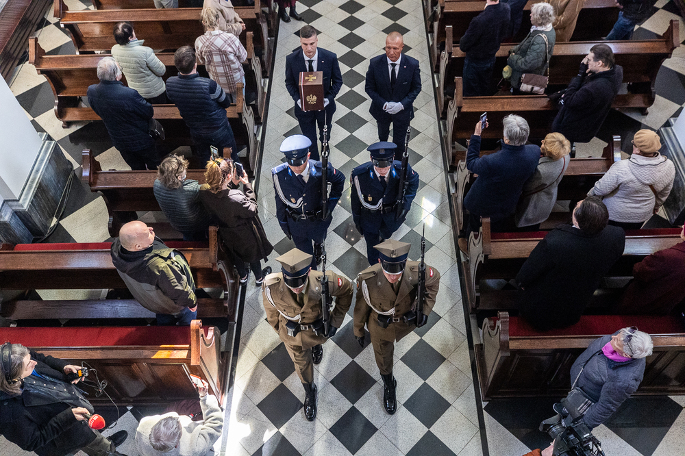 Uroczysta ceremonia pogrzebowa doczesnych szczątków Ofiary Zbrodni Katyńskiej – Warszawa, 13 kwietnia 2026. Fot. Sławek Kasper (IPN)