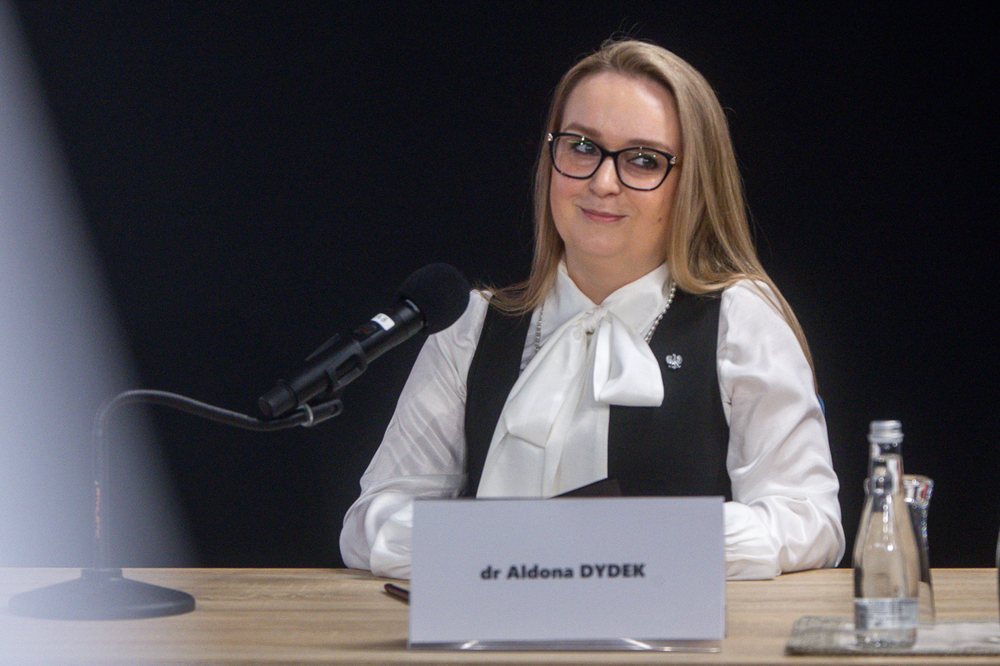 Przesłuchanie kandydatów na stanowisko Prezesa Instytutu Pamięci Narodowej. Na zdj. dr Aldona Dydek – 14 kwietnia 2026. Fot. Sławek Kasper (IPN)