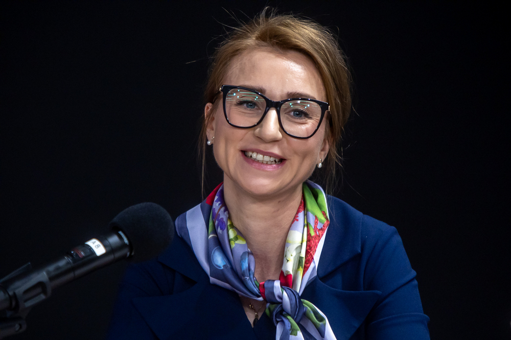Przesłuchanie kandydatów na stanowisko Prezesa Instytutu Pamięci Narodowej. Na zdj. dr Joanna Napierała – 14 kwietnia 2026. Fot. Sławek Kasper (IPN)