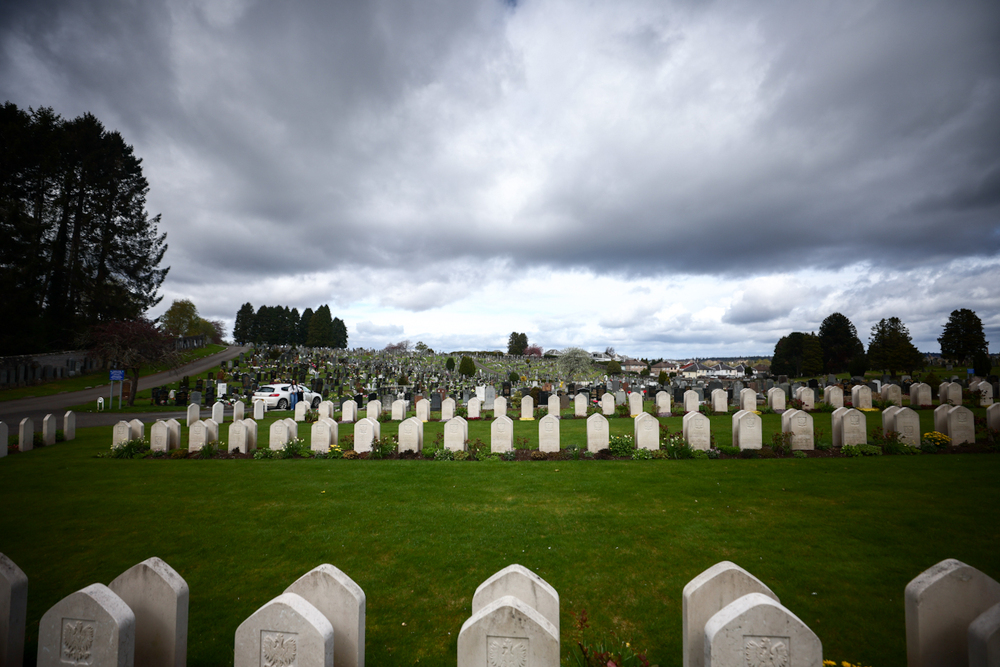 Polish War Graves na Jeanfield and Wellshill Cemetery, Perth - Szkocja, 18 kwietnia 2026 r., fot. Sławomir Kasper (IPN)