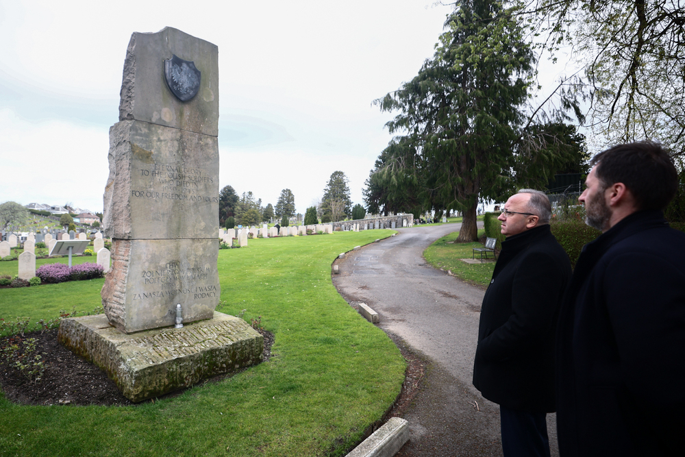 Polish War Graves na Jeanfield and Wellshill Cemetery, Perth - Szkocja, 18 kwietnia 2026 r., fot. Sławomir Kasper (IPN)