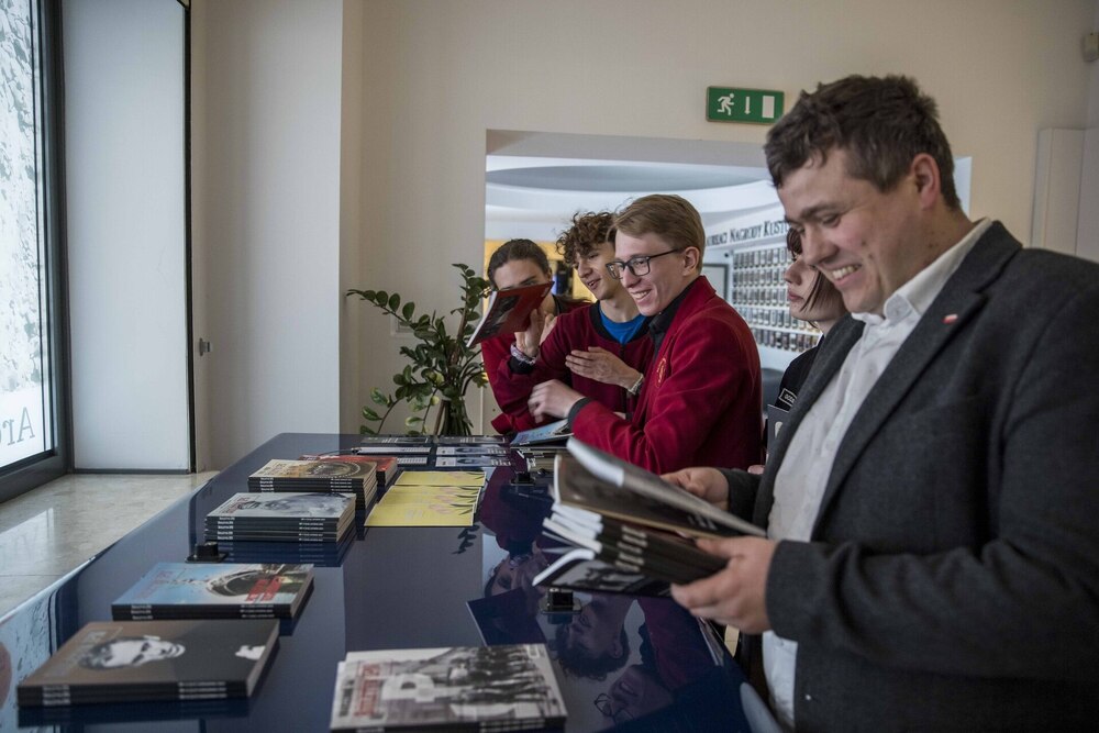 „Jak opowiadać o bohaterze?” Warsztaty dla uczniów szkół ponadpodstawowych – Warszawa, 17 kwietnia 2026. Fot. Katarzyna Adamów (IPN)