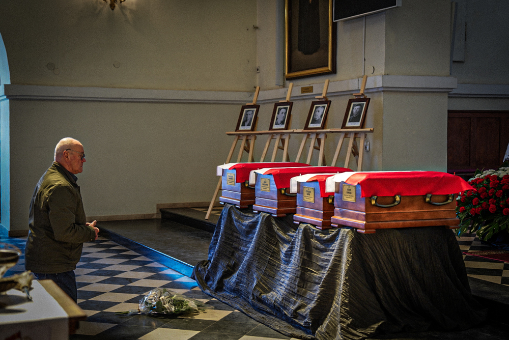 Uroczystości pogrzebowe Żołnierzy Niezłomnych – Zagroba, 21 kwietnia 2026. Fot. Mateusz Niegowski (IPN)