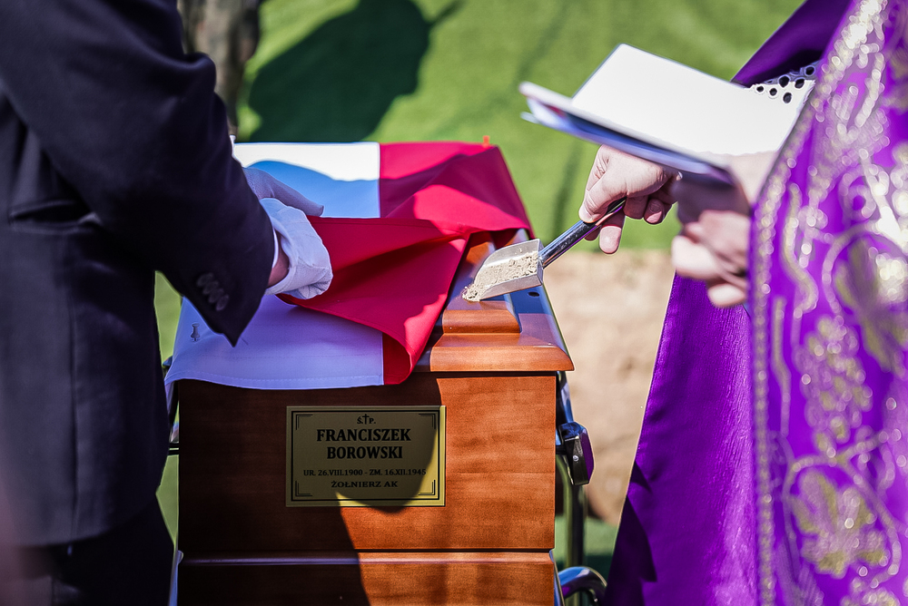 Uroczystości pogrzebowe Żołnierzy Niezłomnych – Zagroba, 21 kwietnia 2026. Fot. Mateusz Niegowski (IPN)