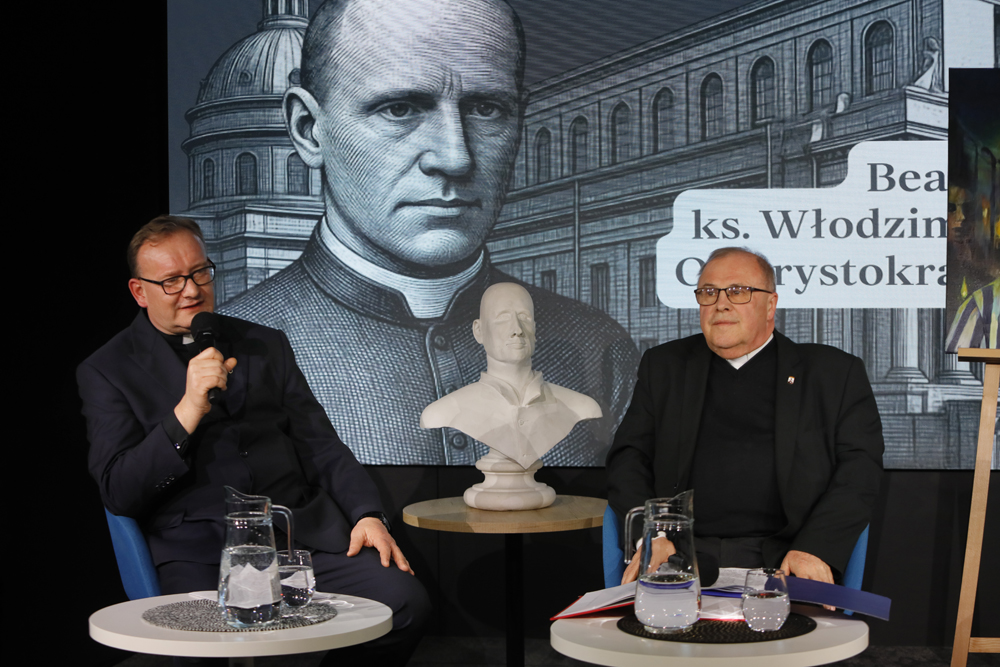 Debata z cyklu: Historia mówi przez pokolenia – „Beatyfikacja ks. Włodzimierza Szembeka. Od arystokraty do męczennika” – Warszawa, 20 kwietnia 2026. Fot. Piotr Życieński (IPN)