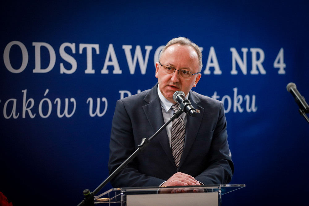 W Białymstoku upamiętniliśmy Sybiraków. Na zdj. zastępca prezesa IPN dr hab. Karol Polejowski – 23 kwietnia 2026. Fot. Paula Prudziłowicz (IPN)