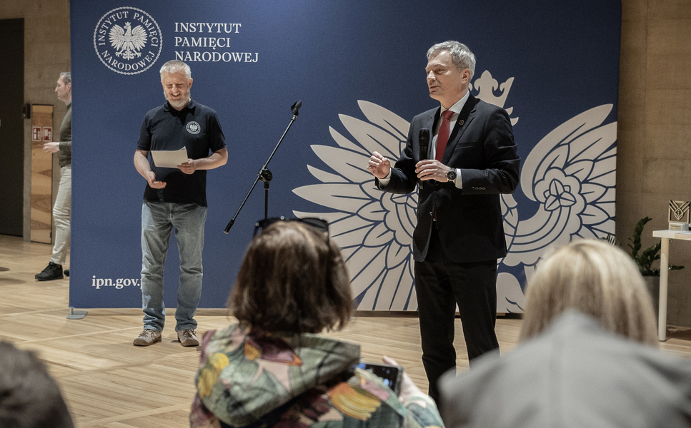 Zakończył się ogólnopolski finał Ligi Planszówek IPN. Na zdj. dyrektor BEN IPN dr Adam Pleskaczyński – Sulejówek, 23 kwietnia 2026. Fot. Łukasz Kustrzyński (IPN)