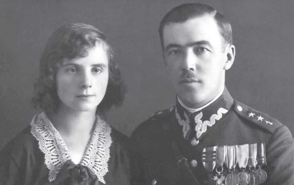 Antoni Fleszar z żoną Marią podczas pobytu w Wilnie.