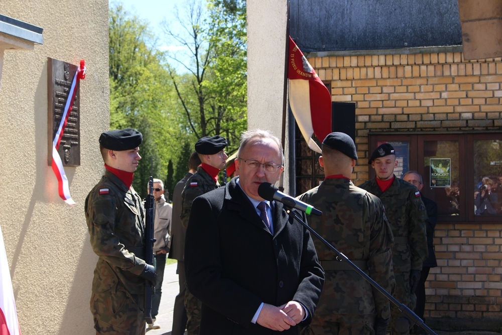 Bohater dwóch narodów – polskiego i gruzińskiego. Na zdj. zastępca prezesa IPN dr hab. Karol Polejowski – Poznań, 26 kwietnia 2026. Fot. Marta Sankiewicz (IPN)