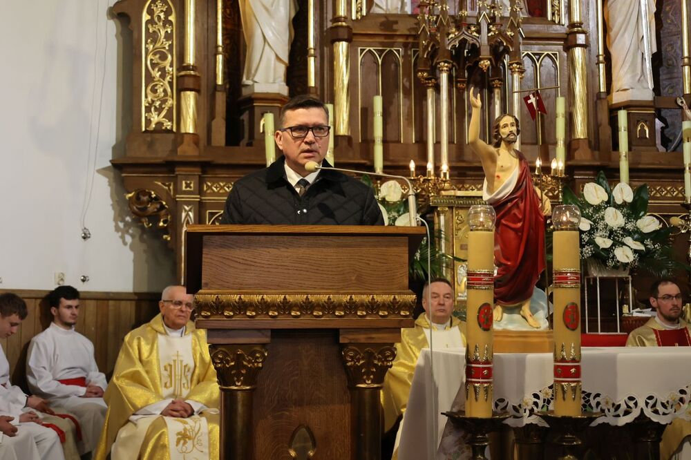 Uroczystości pogrzebowe trzech nieznanych polskich partyzantów – Wola Raniżowska, 26 kwietnia 2026. Fot. Katarzyna Gajda-Bator (IPN)