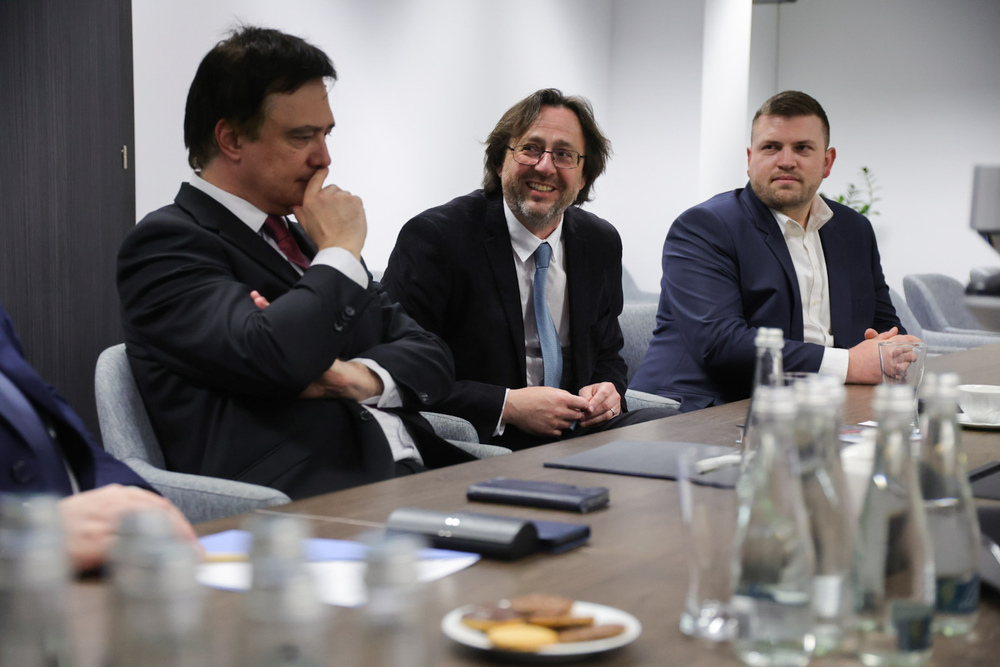 Delegacja z czeskiego Instytutu Badania Reżimów Totalitarnych i Archiwum Służby Bezpieczeństwa w IPN – Warszawa, 28 kwietnia 2026. Fot. Dariusz Skrzyniarz (IPN)