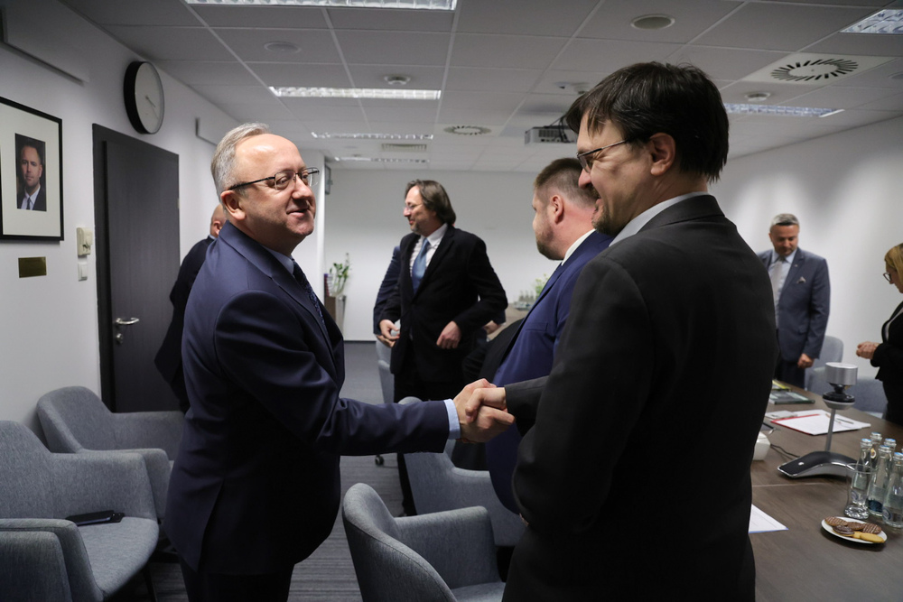 Delegacja z czeskiego Instytutu Badania Reżimów Totalitarnych i Archiwum Służby Bezpieczeństwa w IPN – Warszawa, 28 kwietnia 2026. Fot. Dariusz Skrzyniarz (IPN)