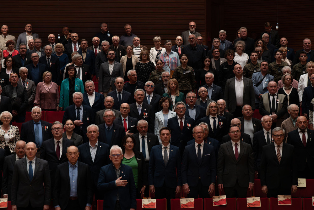 45. rocznica rejestracji NSZZ „Solidarność”. „Solidarni, nasz jest ten dzień” – spotkanie Dam i Kawalerów Krzyża Wolności i Solidarności. Katowice, 29 kwietnia 2026 r. Fot. Krzysztof Łojko (IPN)