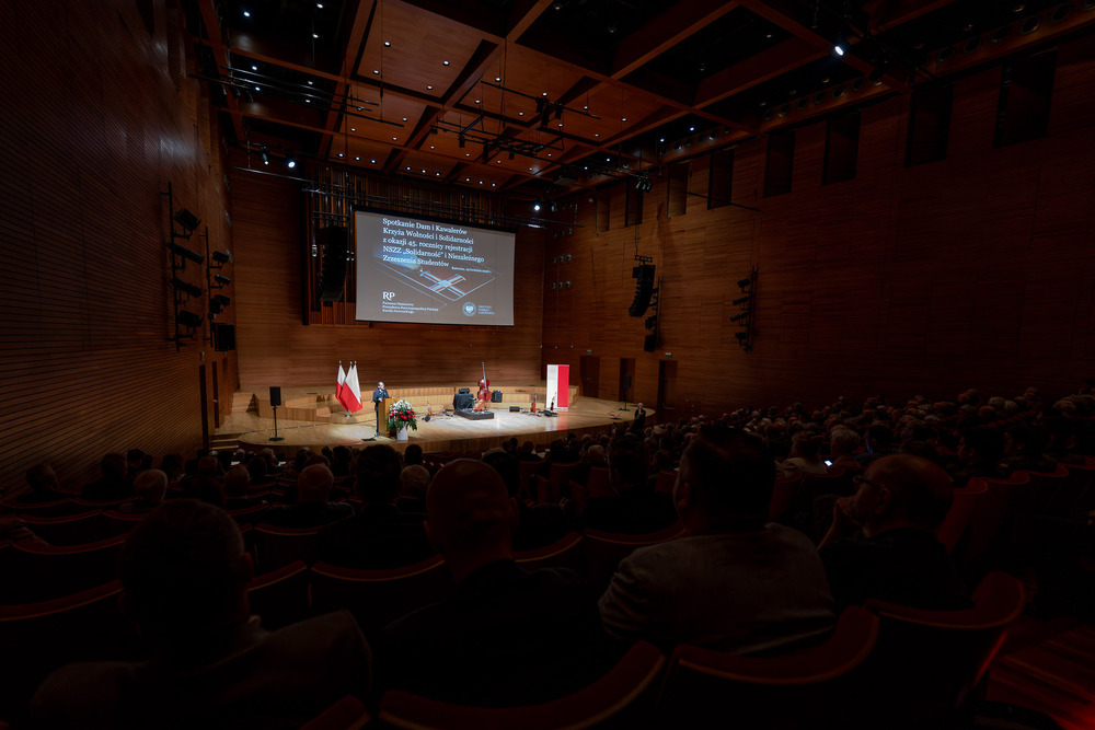 45. rocznica rejestracji NSZZ „Solidarność”. „Solidarni, nasz jest ten dzień” – spotkanie Dam i Kawalerów Krzyża Wolności i Solidarności. Katowice, 29 kwietnia 2026 r. Fot. Krzysztof Łojko (IPN)