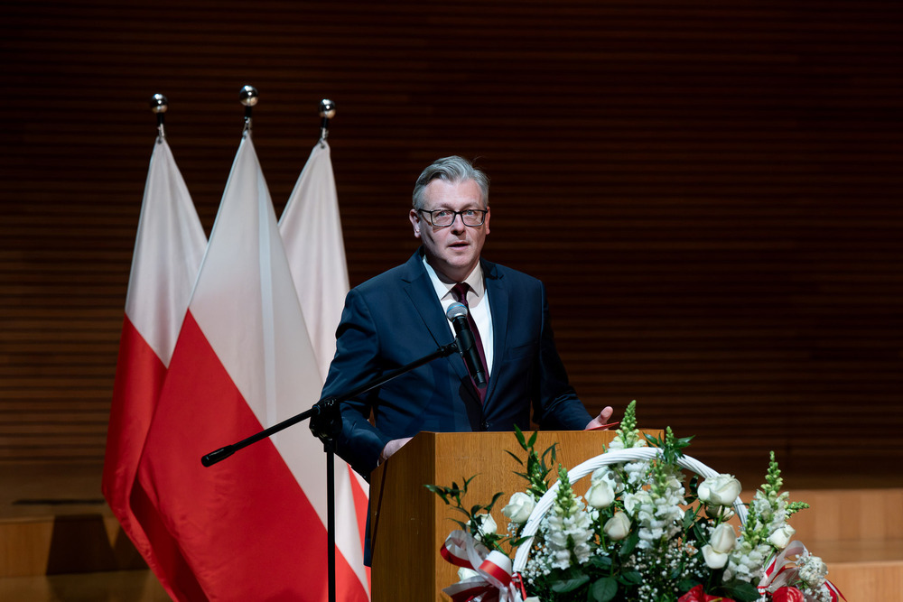 45. rocznica rejestracji NSZZ „Solidarność”. „Solidarni, nasz jest ten dzień” – spotkanie Dam i Kawalerów Krzyża Wolności i Solidarności. Katowice, 29 kwietnia 2026 r. Fot. Krzysztof Łojko (IPN)