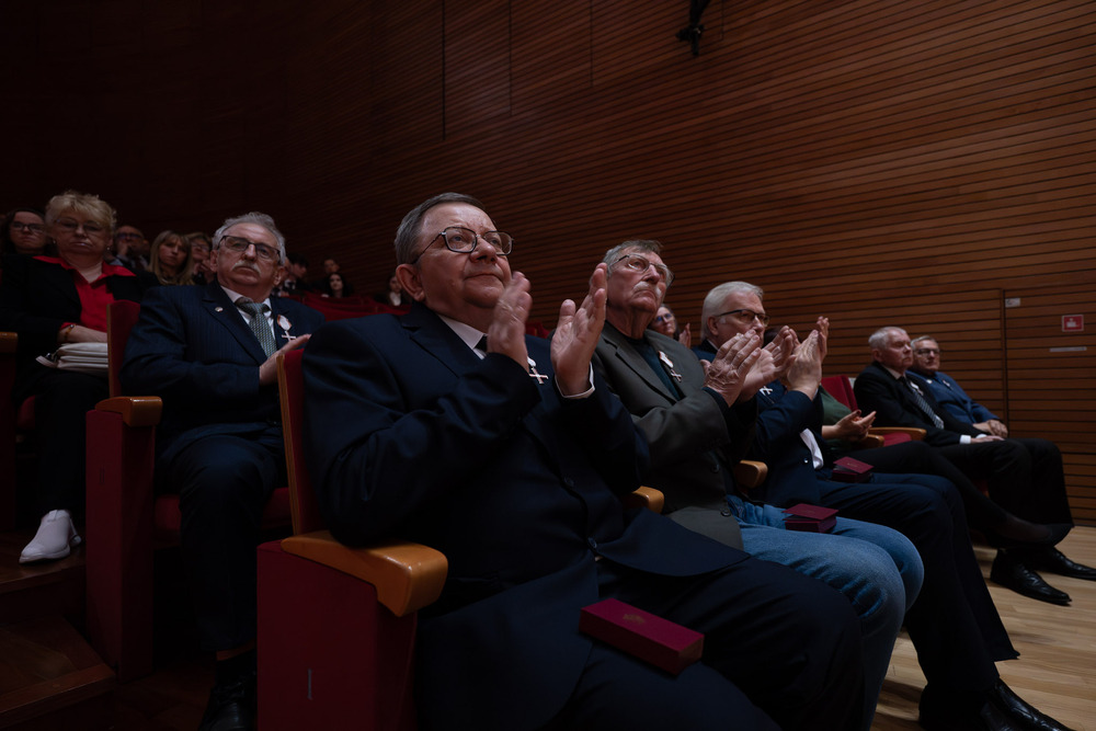 45. rocznica rejestracji NSZZ „Solidarność”. „Solidarni, nasz jest ten dzień” – spotkanie Dam i Kawalerów Krzyża Wolności i Solidarności. Katowice, 29 kwietnia 2026 r. Fot. Krzysztof Łojko (IPN)