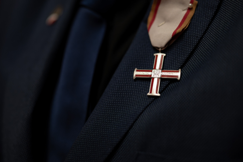 45. rocznica rejestracji NSZZ „Solidarność”. „Solidarni, nasz jest ten dzień” – spotkanie Dam i Kawalerów Krzyża Wolności i Solidarności. Katowice, 29 kwietnia 2026 r. Fot. Krzysztof Łojko (IPN)