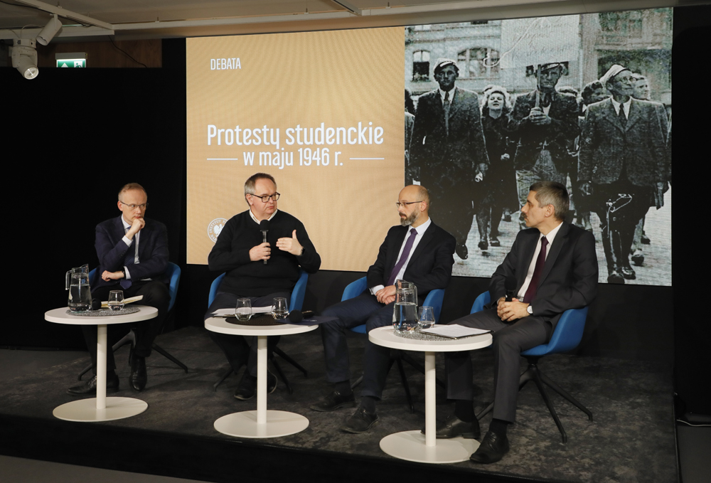 Debata „Protesty studenckie w maju 1946 r.” – Warszawa, 29 kwietnia 2026. Fot. Piotr Życieński (IPN)