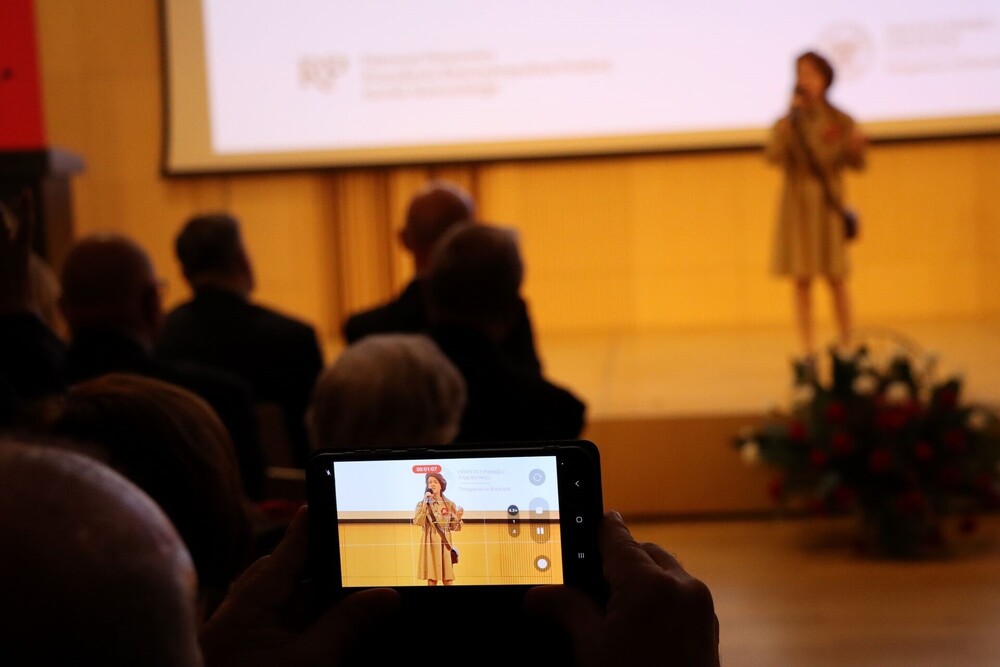 45. rocznica rejestracji NSZZ „Solidarność” – spotkanie Dam i Kawalerów Krzyża Wolności i Solidarności w Kielcach – 30 kwietnia 2026. Fot. Dorota Klusek (IPN)