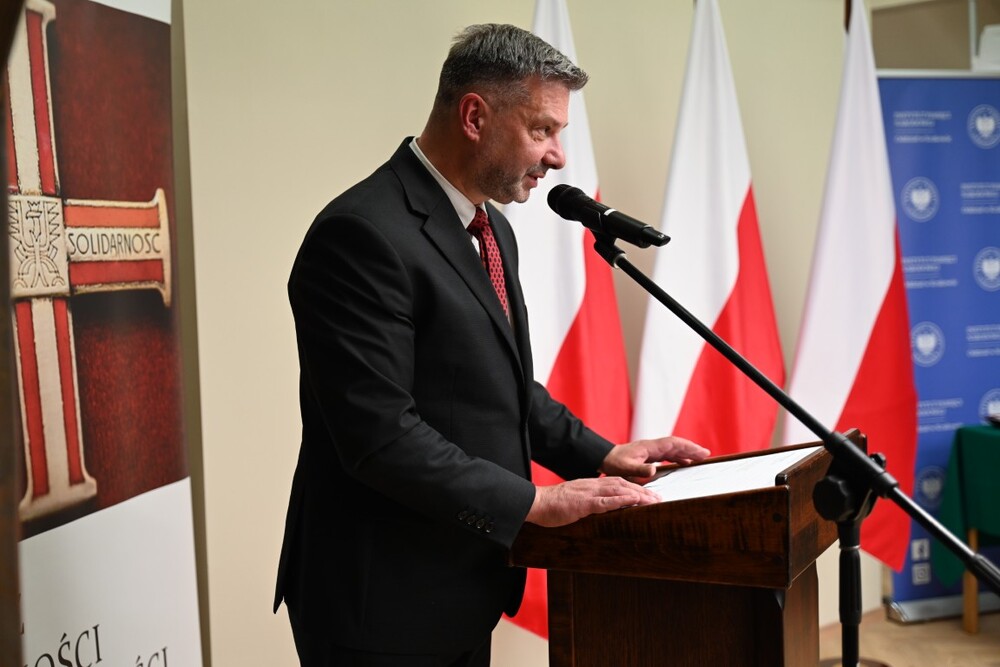 W Krakowie uhonorowaliśmy dawnych opozycjonistów. Na zdj. dr hab. Filip Musiał, dyrektor IPN w Krakowie – 8 maja 2026. Fot. Żaneta Wierzgacz (IPN)