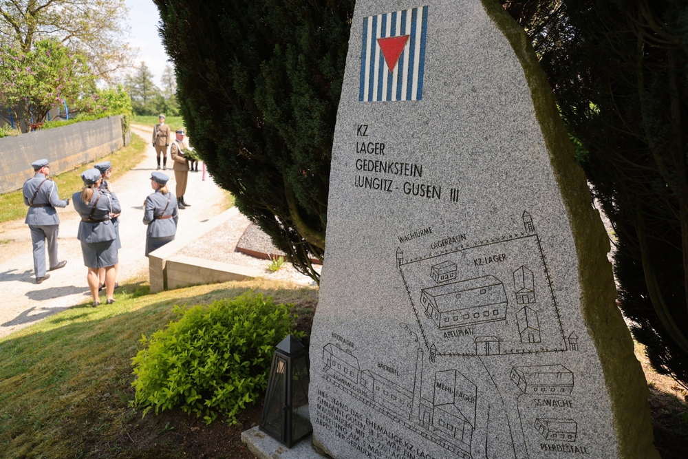 Obchody 81. rocznicy wyzwolenia więźniów obozów koncentracyjnych systemu Mauthausen-Gusen, uroczystości pod Lungitz – Camp Gusen III Memorial, Austria – 9 maja 2026 r., fot. Dariusz Skrzyniarz (IPN)