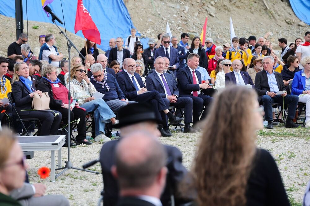 Obchody 81. rocznicy wyzwolenia więźniów obozów koncentracyjnych systemu Mauthausen-Gusen, 9 maja 2026 r., fot. Dariusz Skrzyniarz (IPN)