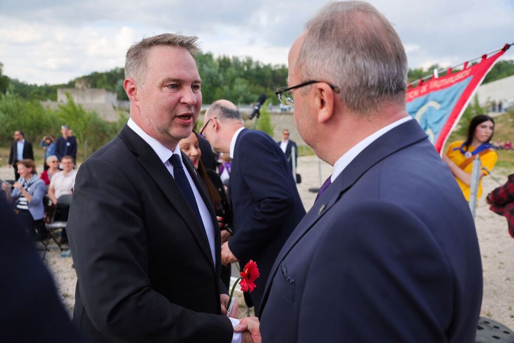 Obchody 81. rocznicy wyzwolenia więźniów obozów koncentracyjnych systemu Mauthausen-Gusen, 9 maja 2026 r., fot. Dariusz Skrzyniarz (IPN)