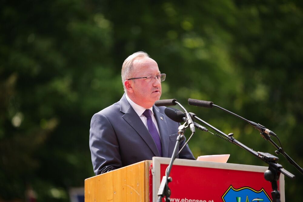 Obchody 81. rocznicy wyzwolenia więźniów obozów koncentracyjnych systemu Mauthausen-Gusen, 9 maja 2026 r., fot. Dariusz Skrzyniarz (IPN)