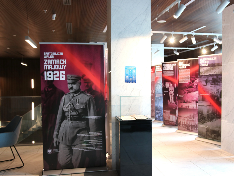 Wystawa „Bratobójcza walka. Zamach Majowy 1926” – Warszawa, 11 maja 2025. Fot. Piotr Życieński (IPN)