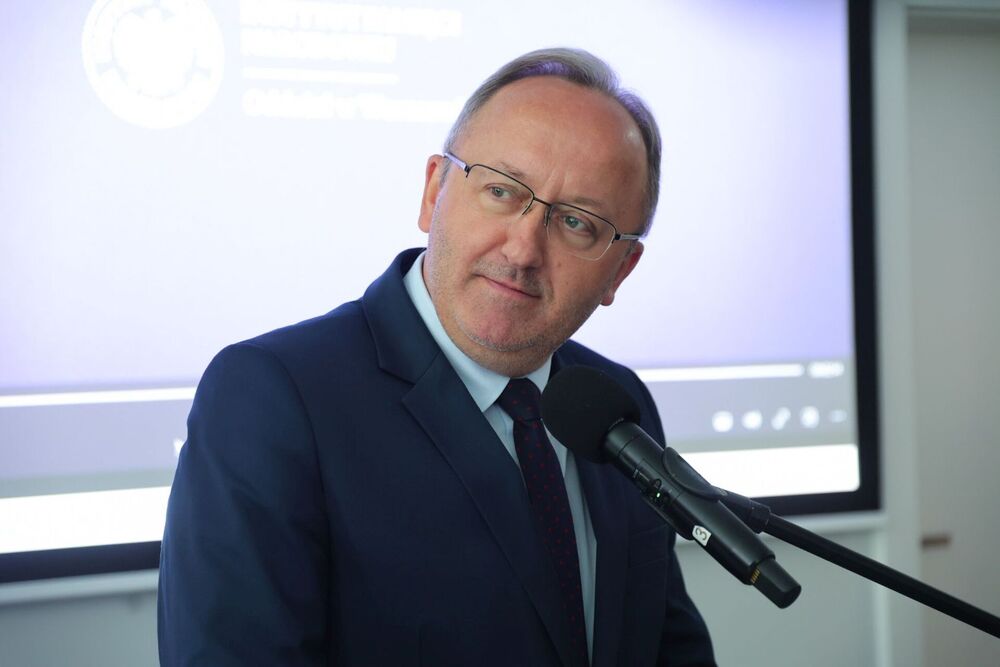 Otwarcie nowej siedziby Oddziału IPN w Warszawie – 13 maja 2026. Na zdj. zastępca prezesa IPN dr hab. Karol Polejowski. Fot. Dariusz Skrzyniarz (IPN)