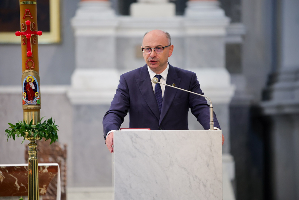 Upamiętniliśmy ks. Zygmunta Kaczyńskiego. Na zdj. zastępca prezesa IPN dr Mateusz Szpytma – Warszawa, 14 maja 2026. Fot. Dariusz Skrzyniarz (IPN)
