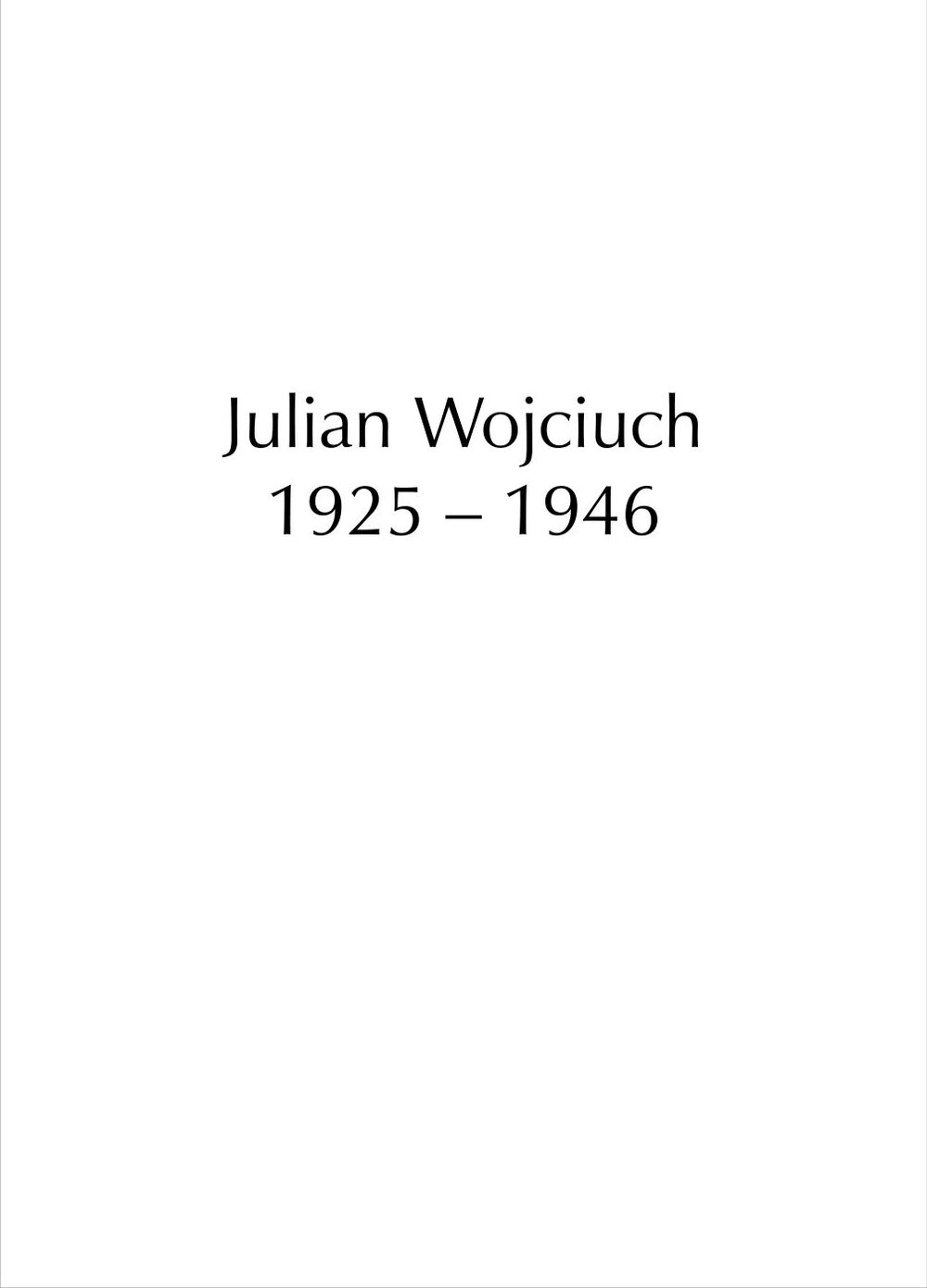 Julian Wojciuch ps. „Wróbel”