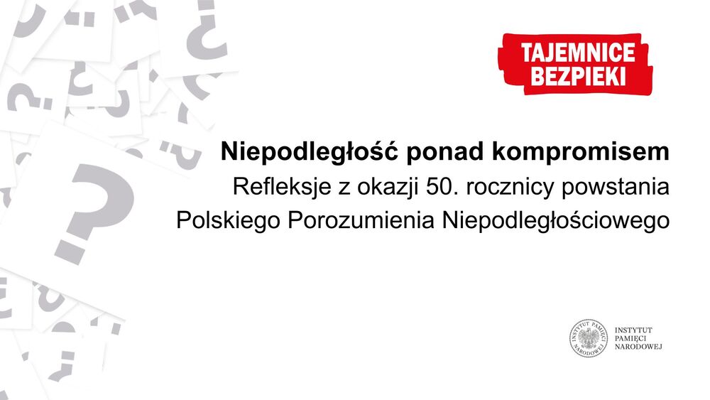 Spotkanie z cyklu „Tajemnice bezpieki” – Warszawa, 29 maja 2026