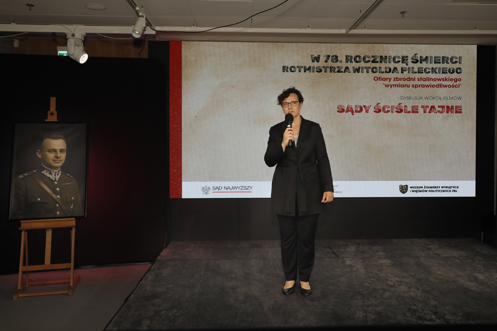 Pokaz filmów dokumentalnych „Sądy Ściśle Tajne” – Warszawa, 25 maja 2026. Fot. Piotr Życieński (IPN)