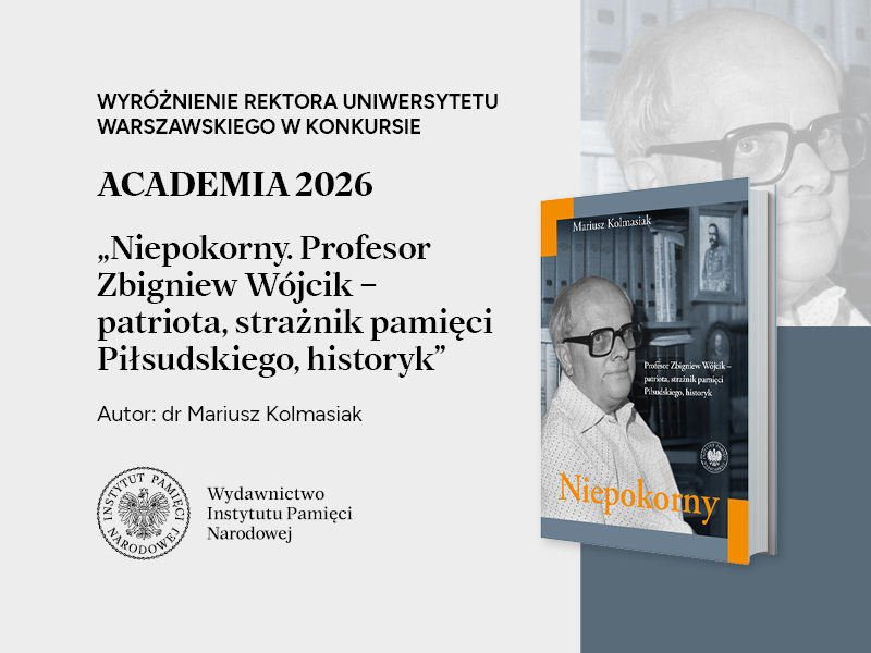 Wyróżnienie Rektora Uniwersytetu Warszawskiego w konkursie ACADEMIA 2026