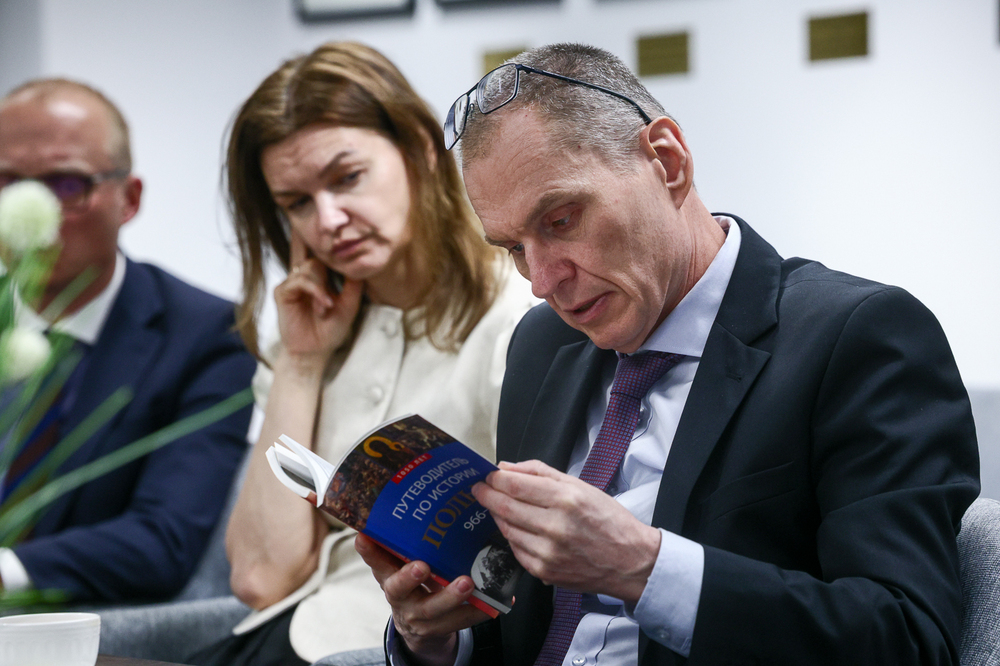 Wizyta Andrzeja Poczobuta w Instytucie Pamięci Narodowej. Fot. Sławek Kasper (IPN)