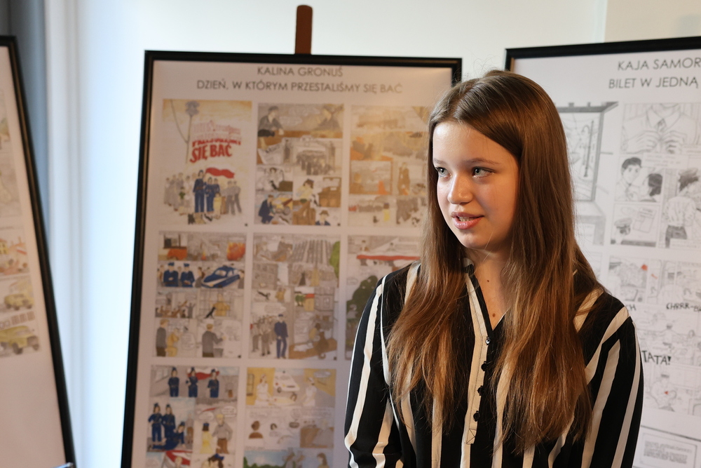 Wyjazd edukacyjny laureatów konkursu „Epizody z najnowszej historii Polski w komiksie”. Fot. Karol Litwin (IPN)