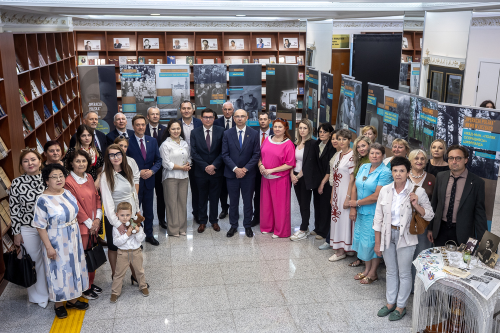 Uroczyste otwarcie wystawy IPN „Operacja polska NKWD w latach 1937–1938”, Astana, 31.05.2026. Fot. Sławek Kasper (IPN)