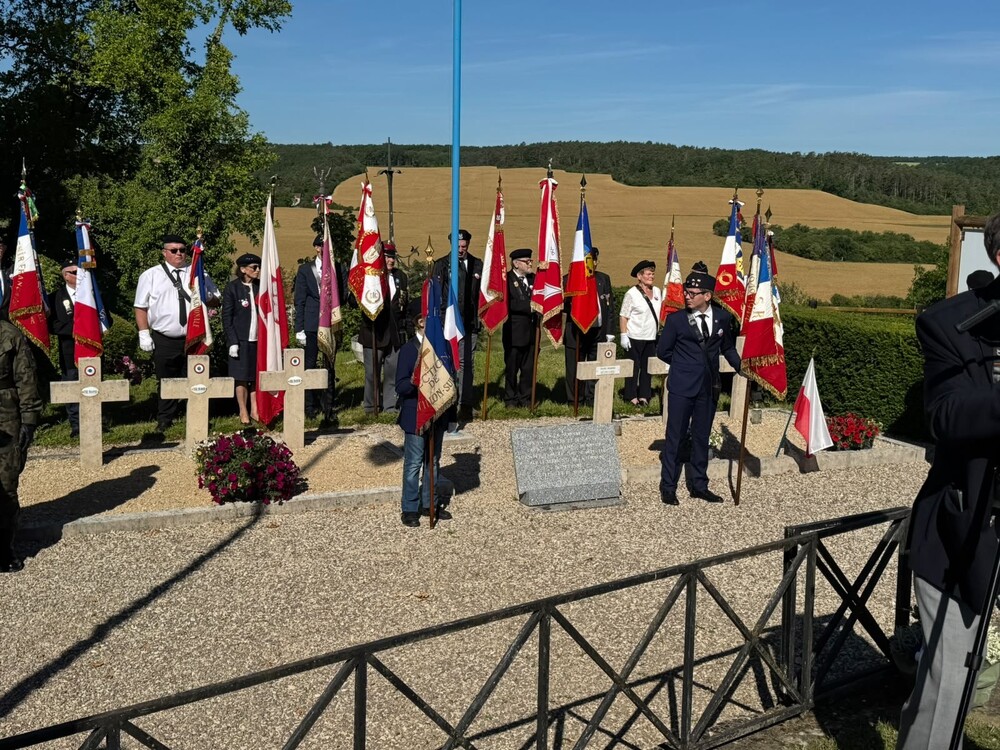 W hołdzie Polakom – obrońcom Francji 1940 r. – Molesme, 13 czerwca 2026. Fot. Mateusz Niegowski (IPN)