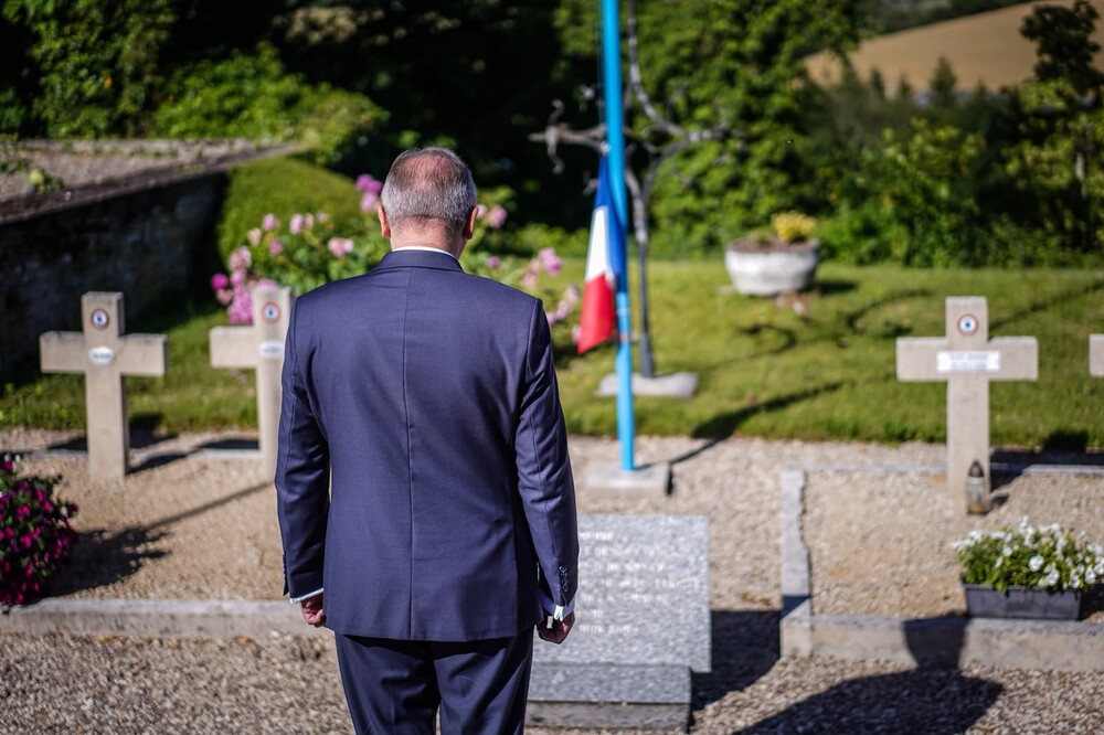 W hołdzie Polakom – obrońcom Francji 1940 r. – Molesme, 13 czerwca 2026. Fot. Mateusz Niegowski (IPN)