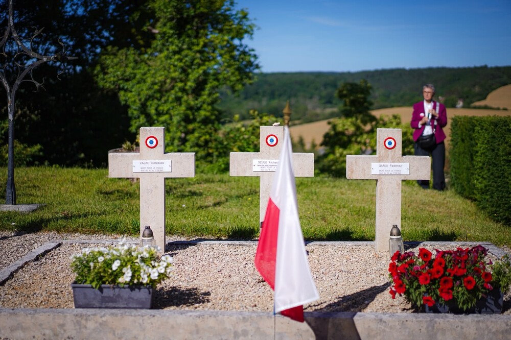 W hołdzie Polakom – obrońcom Francji 1940 r. – Molesme, 13 czerwca 2026. Fot. Mateusz Niegowski (IPN)