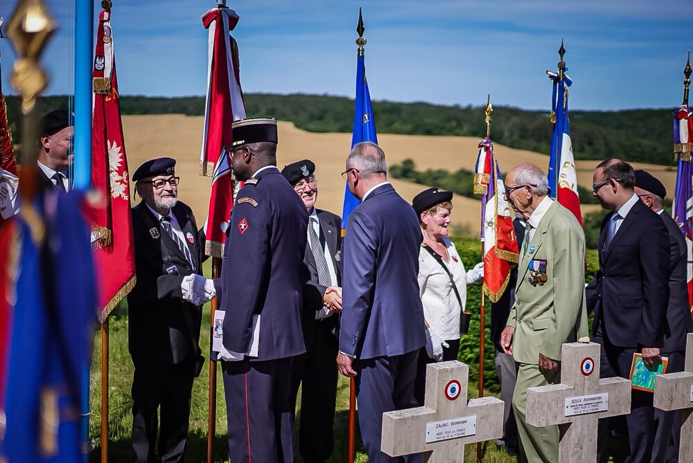 W hołdzie Polakom – obrońcom Francji 1940 r. – Molesme, 13 czerwca 2026. Fot. Mateusz Niegowski (IPN)
