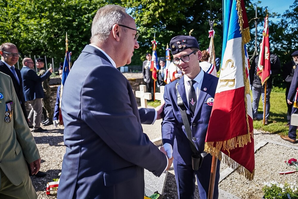 W hołdzie Polakom – obrońcom Francji 1940 r. – Molesme, 13 czerwca 2026. Fot. Mateusz Niegowski (IPN)