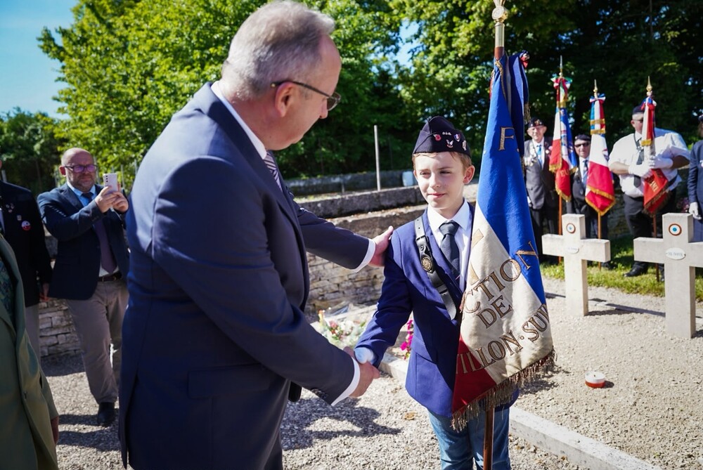 W hołdzie Polakom – obrońcom Francji 1940 r. – Molesme, 13 czerwca 2026. Fot. Mateusz Niegowski (IPN)