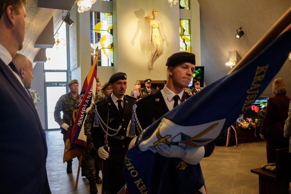 Uroczystości pogrzebowe czechosłowackiego żandarma Viléma Lehera – Vrbno, 16 czerwca 2026. Fot. Patrik Šimr, Ministerstwo Obrony Republiki Czeskiej