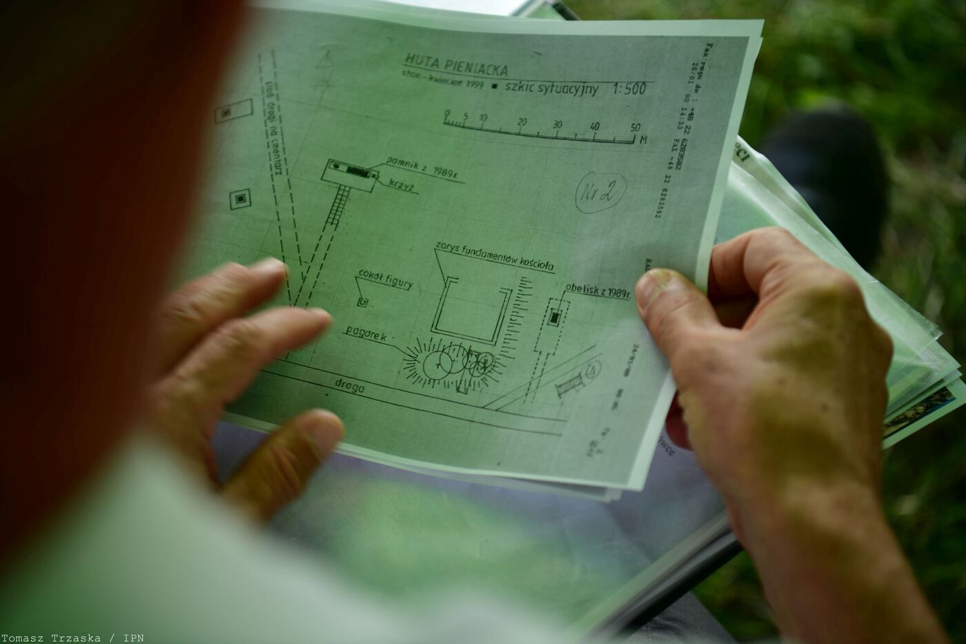 Prace poszukiwawcze IPN w Hucie Pieniackiej – 9-19 czerwca 2026. Fot. Tomasz Trzaska (IPN)