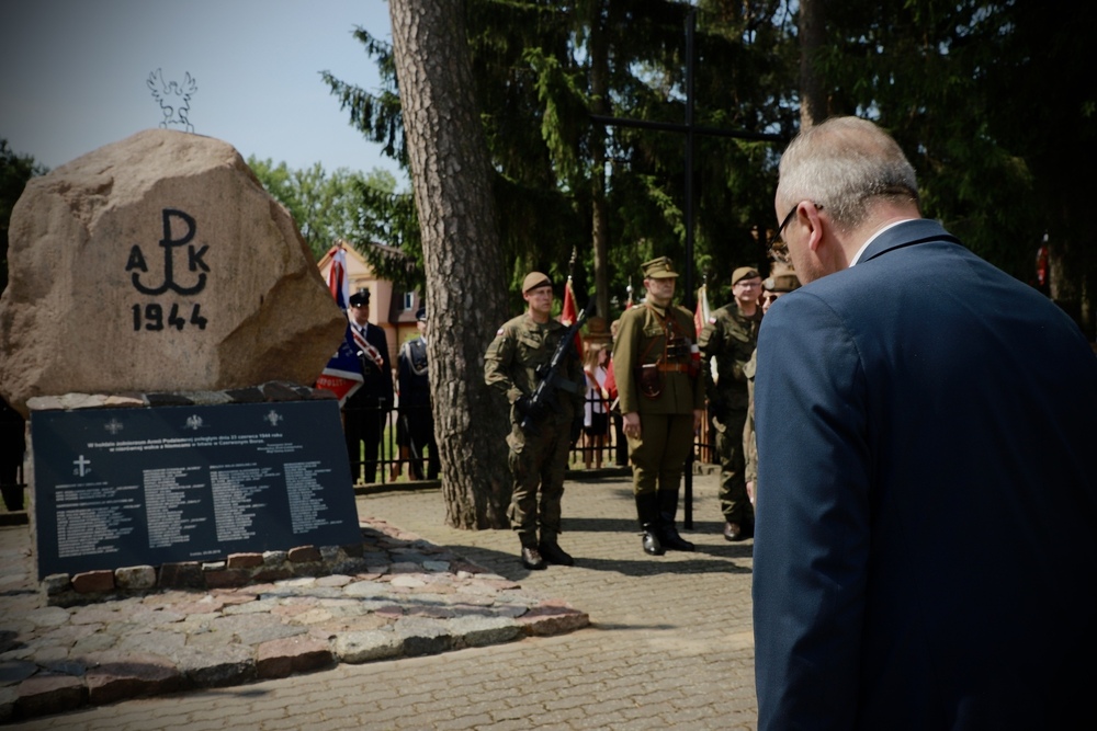 Uroczystości w hołdzie poległym w bitwie pod Czerwonym Borem – Wygoda, 21 czerwca 2026. Fot. Paula Prudziłowicz (IPN)
